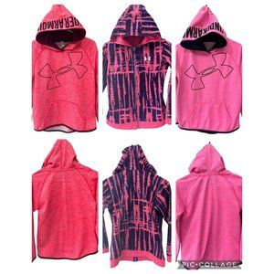 Under Armour Hoodies Lot Jacket Size Youth Large YLG Tie‎ Dye Pullover Full-Zip